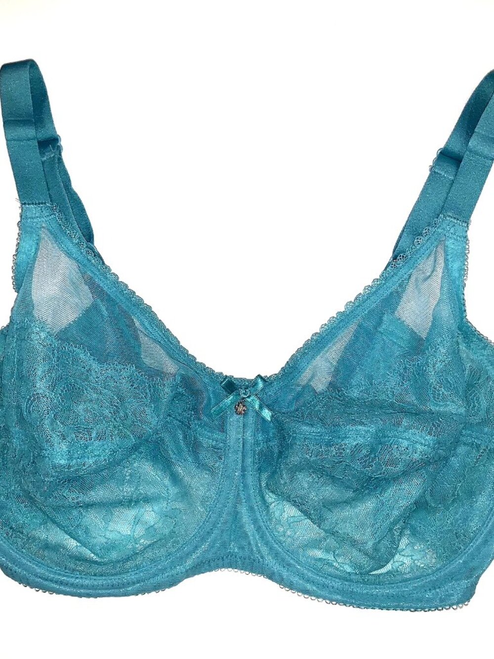 Wacoal 855186 Full Figure Underwire Bra 34DDD MINT GREEN 50s Pin-Up Mermaid Core